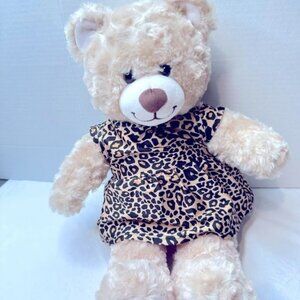 Build A Bear Teddy Bear Plush Stuffed Animal Brown Dressed 17"  Kids Gift BAB